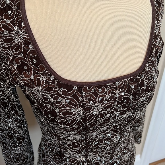 NWT Moa Moa Fitted Sparkly Top - Picture 2 of 4